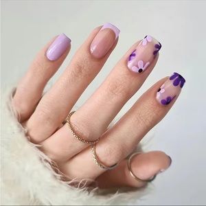 Retro Purple - Nail Junkie - full artificial nail set
